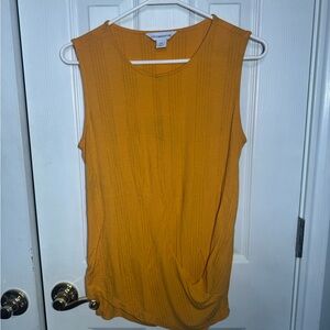 Liz Claiborne Mustard Yellow Tank Top